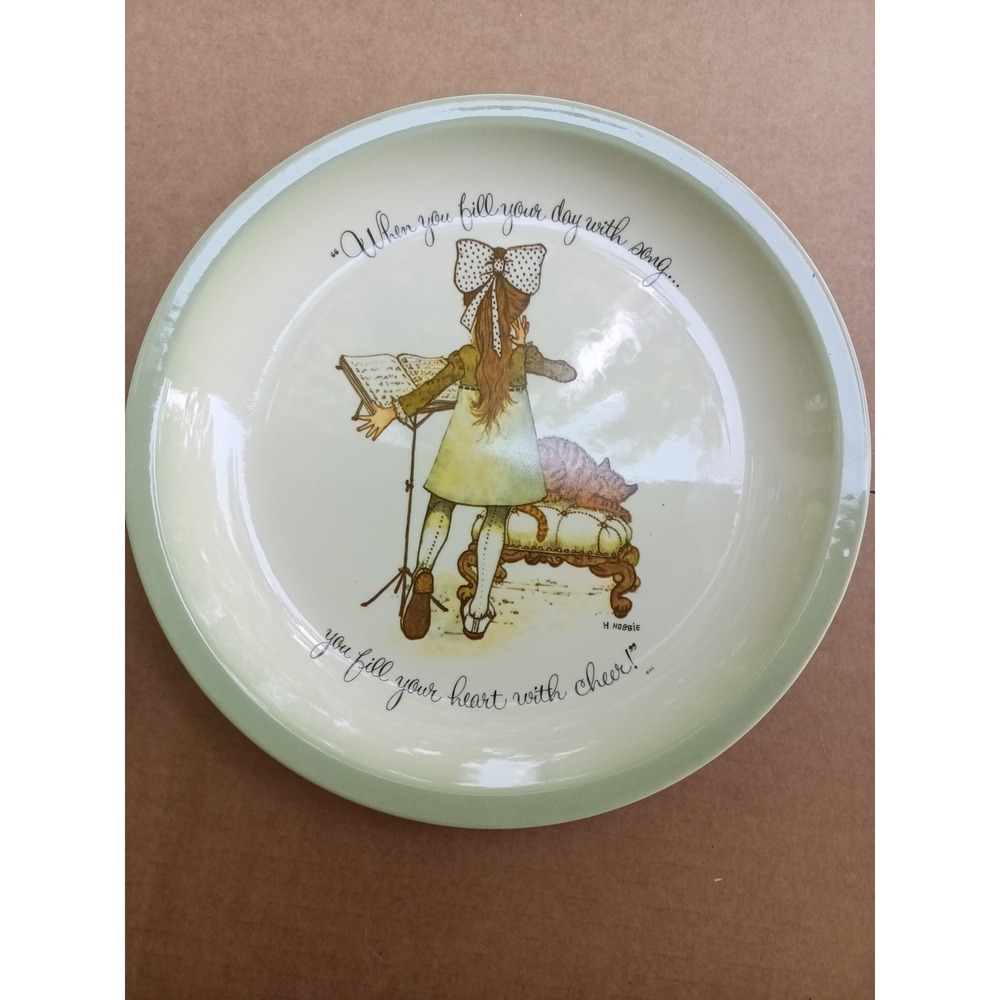 Vintage Holly Hobbie Collector Plate 1972 porcelain plate cottagecore grandmacor